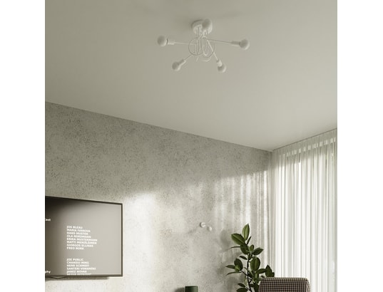 SOLLUX LIGHTING - Lustre loop 3 blanc