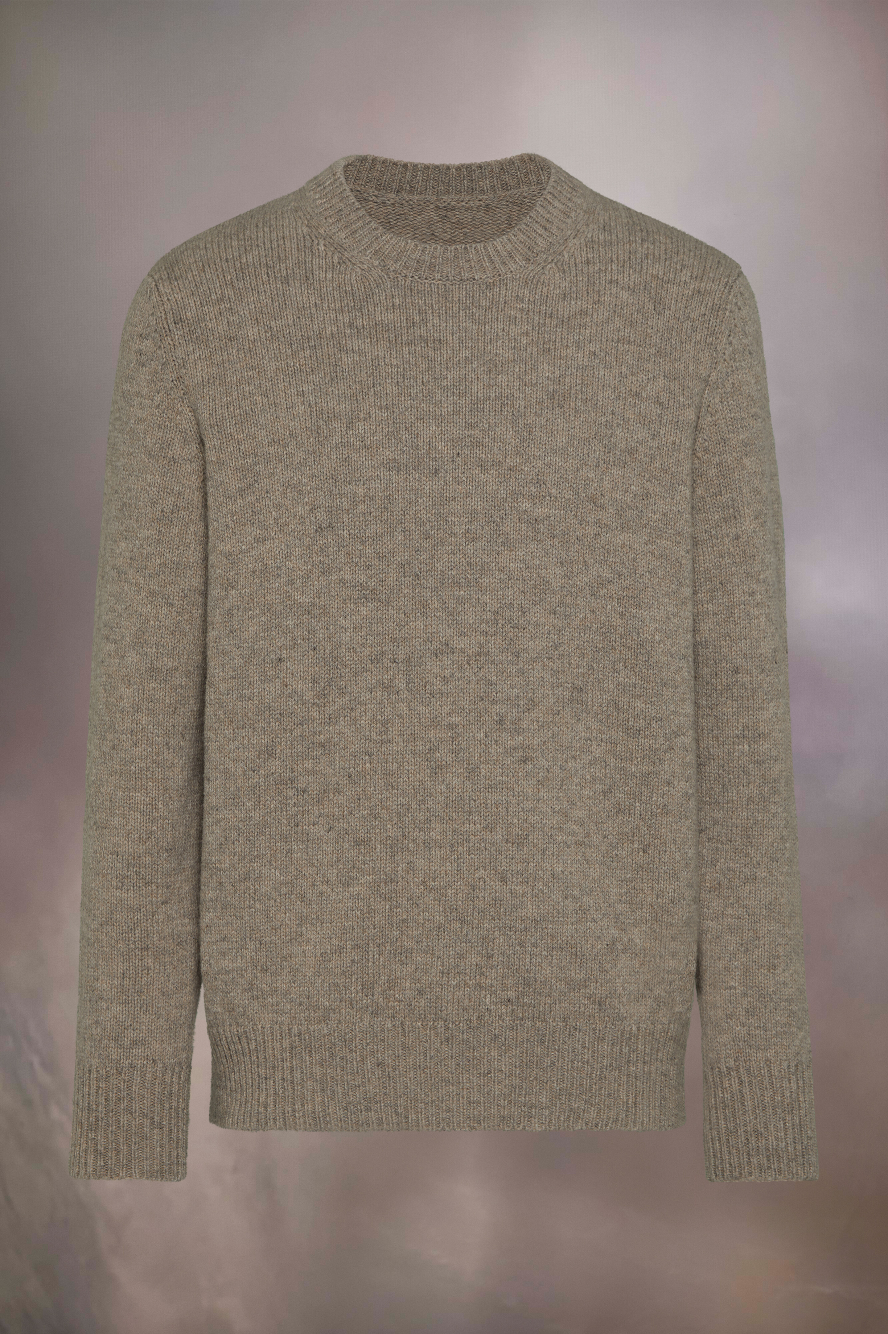 Pull en laine Shetland Beige