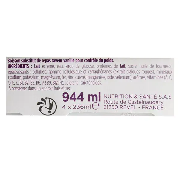 Bebida Emagrecedora Gerlinéa Sabor Baunilha 4 x 236ml