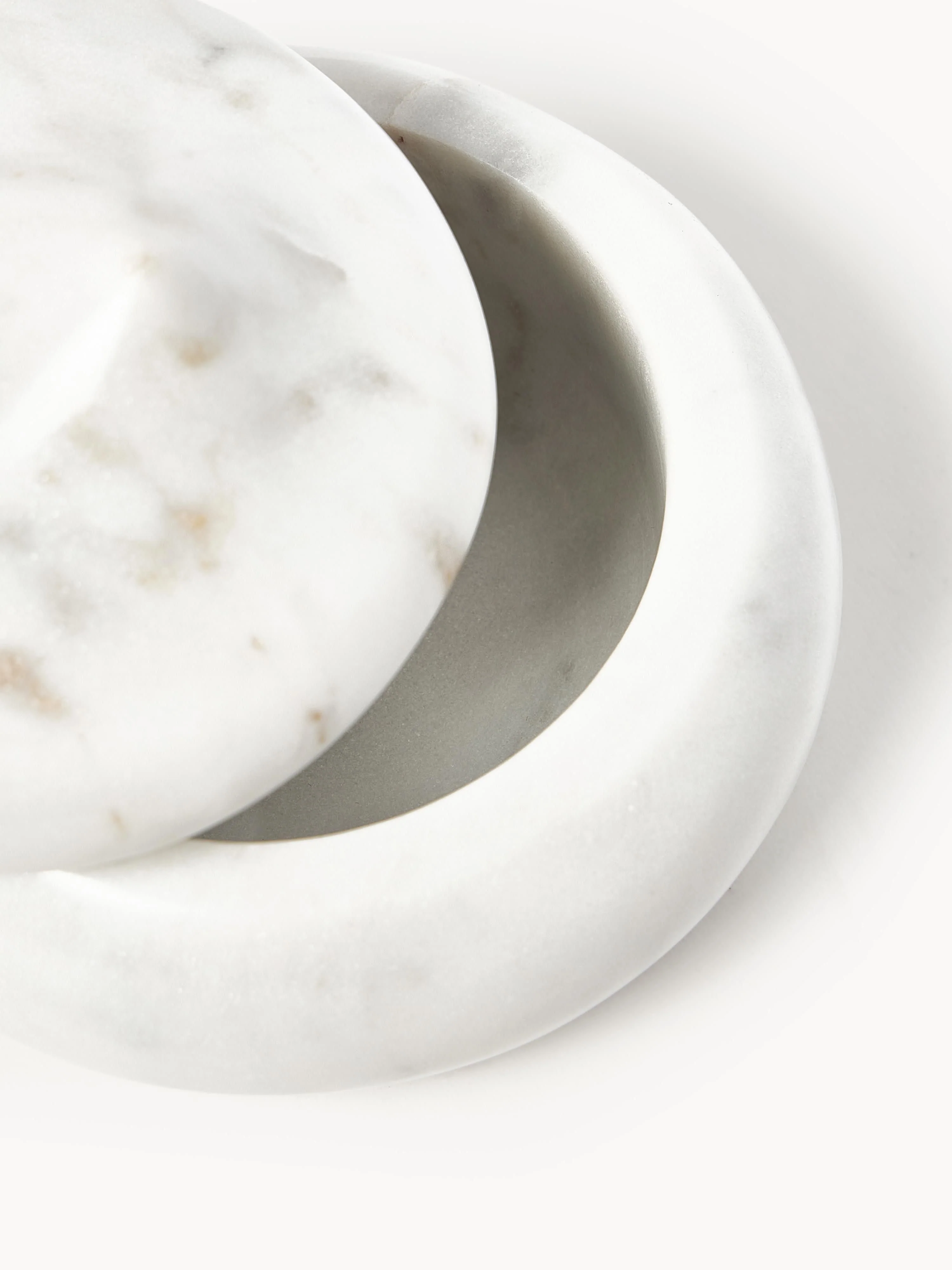 Sieradendoos Meringue  van marmer met deksel