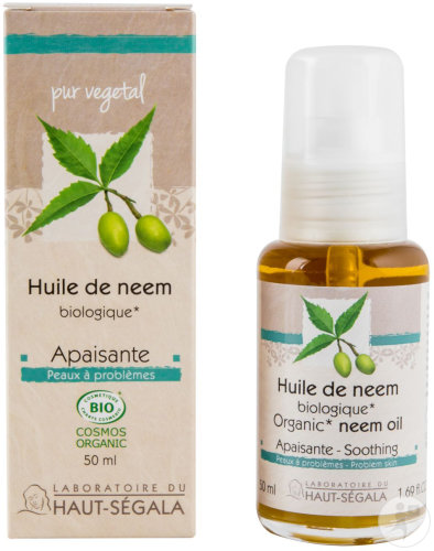 Laboratoire Du Haut-Ségala Huile De Neem Vierge Biologique Apaisante Peaux À Problèmes 50ml