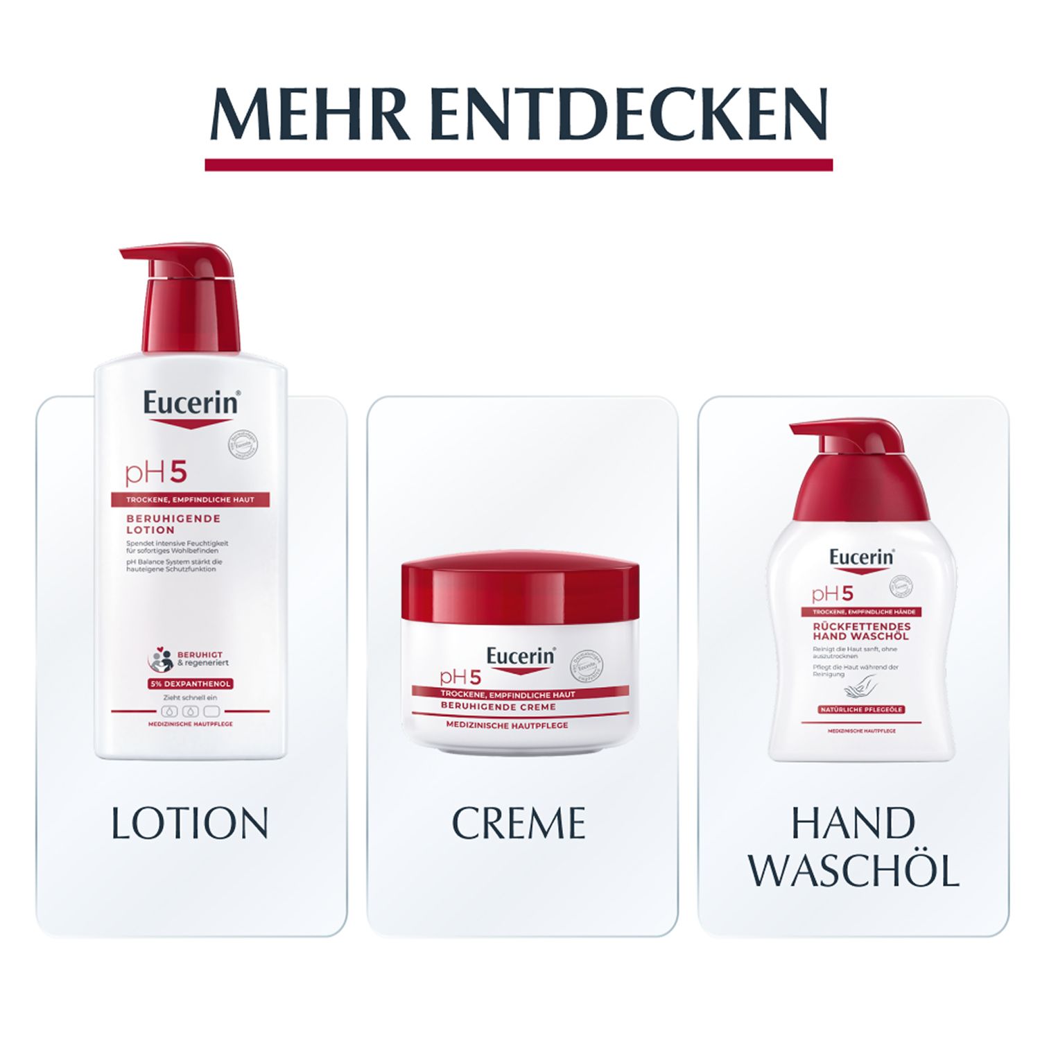 Eucerin pH5 Handcreme – pflegt empfindliche, trockene und strapazierte Haut & stärkt die natürliche Schutzfunktion