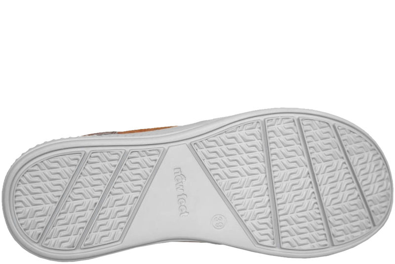 NEW FEET SKO I BRUNT SKIND OG NUBUCK