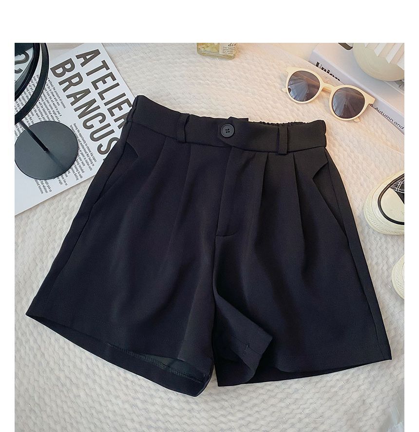 DIYI - Hoge taille effen shorts