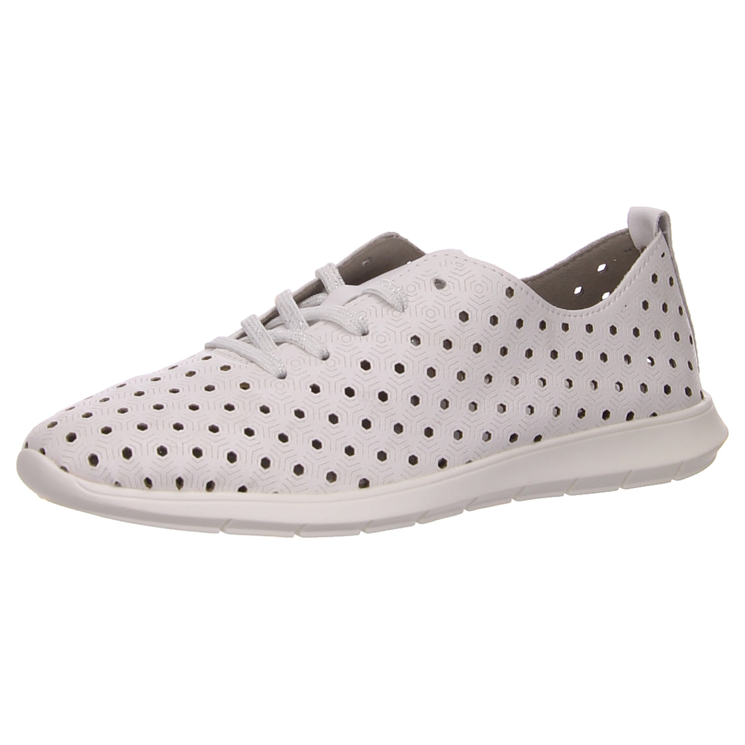 Remonte Schnürhalbschuh weiß weiss/weiss kombi
