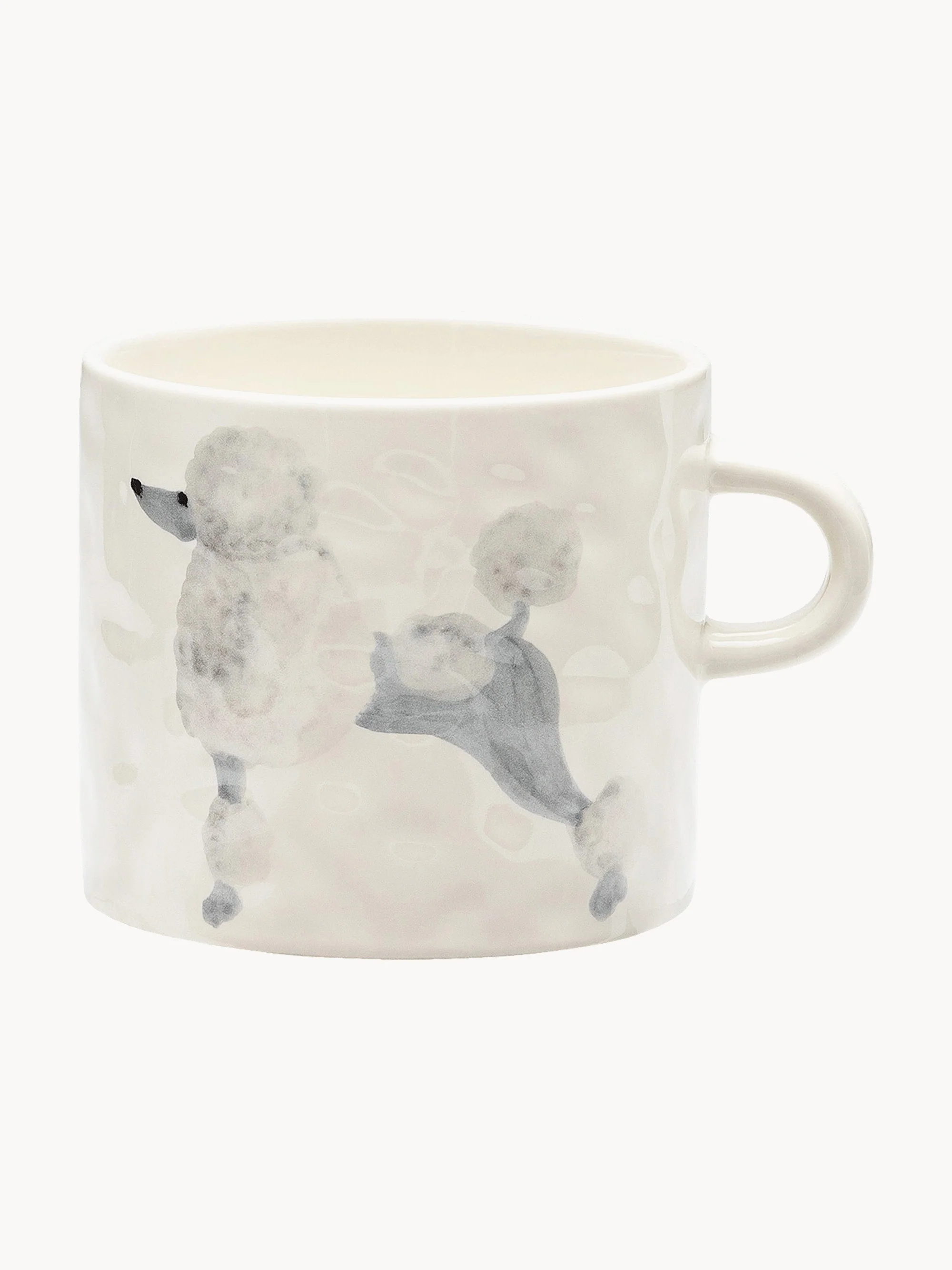 Handbeschilderde mok Poodle