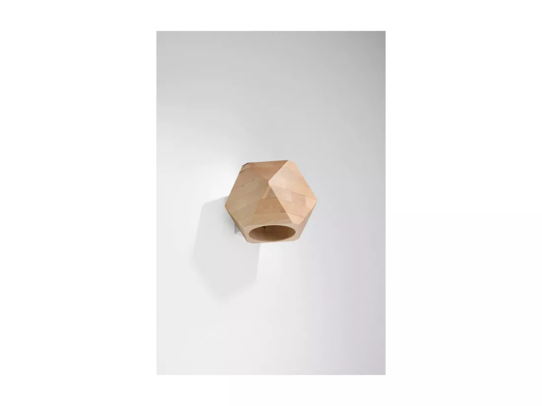 Sollux Lighting Woody Applique murale Up & Down, bois naturel, 1x G9