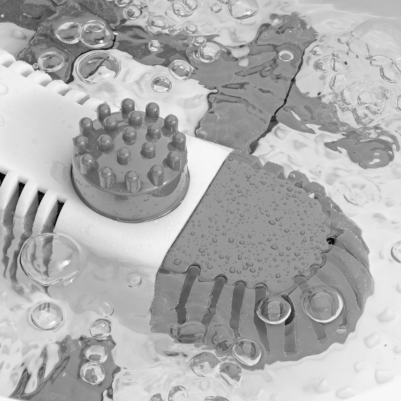 Yoghi Bain de pieds massant blanc/gris - 5 L