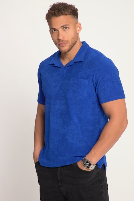 STHUGE Poloshirt, Frottee, Halbarm, Cuba-Kragen, bis 8 XL