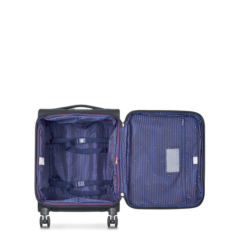 Valise cabine souple Montmartre Air 2.0 Extensible et slim en rPET 55 cm Noir