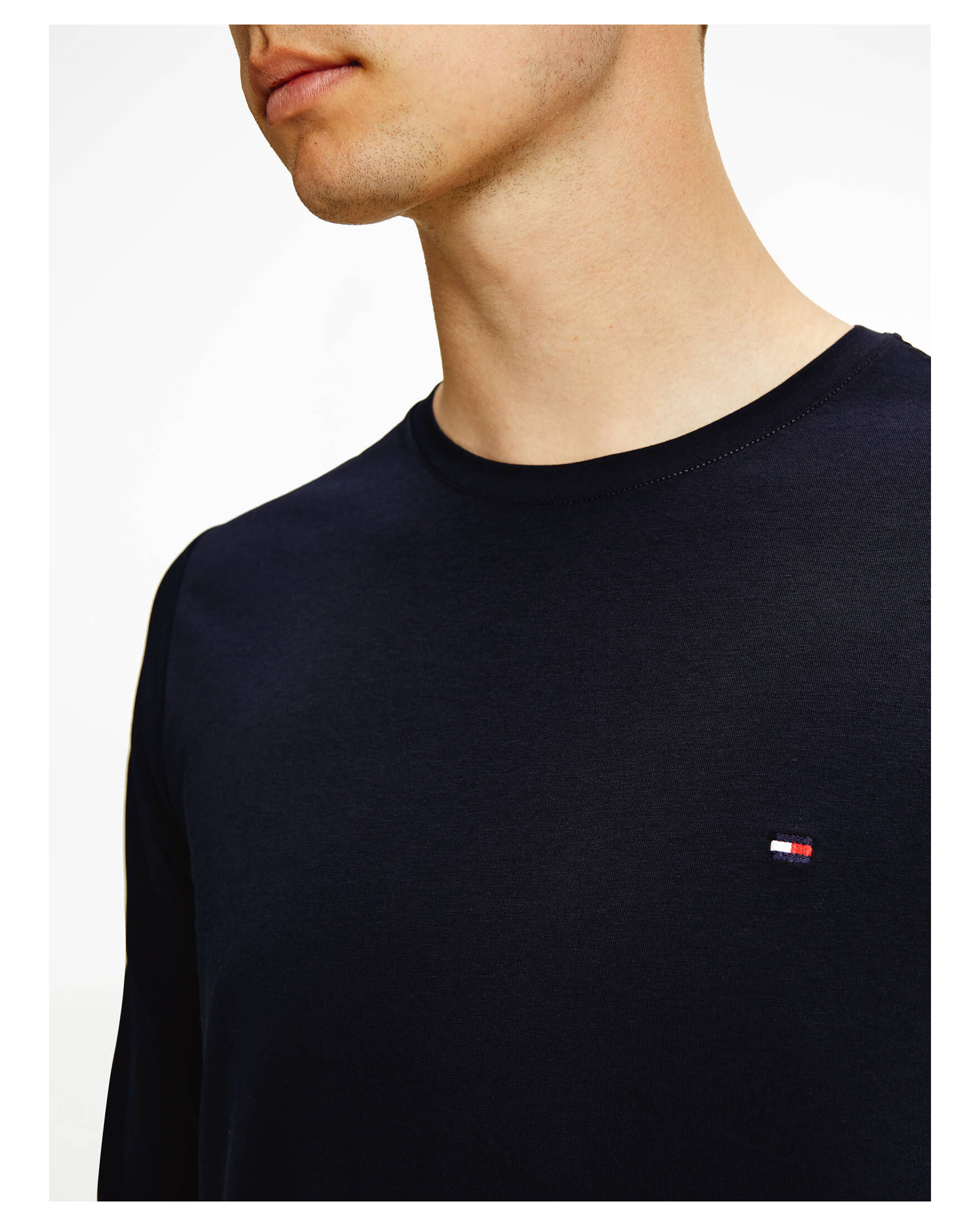 Tommy Hilfiger| Herren Longsleeve aus Stretch-Jersey Extra Slim Fit