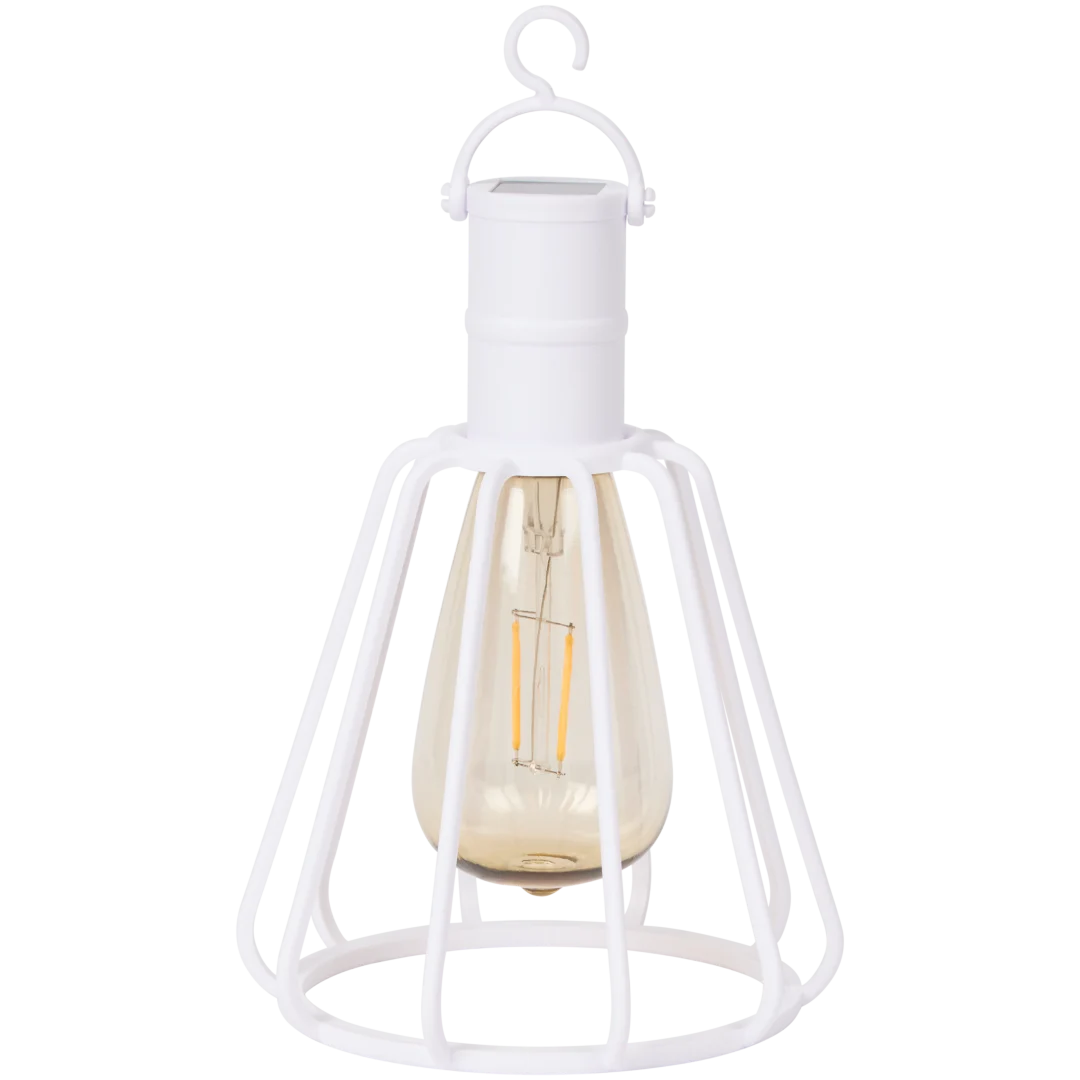 Lampe solaire style industriel