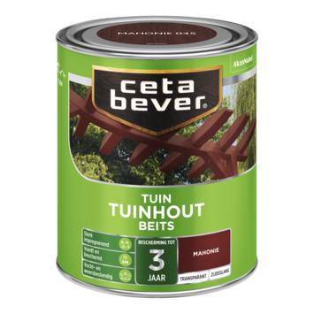 CetaBever Tuinhoutbeits zijdeglans transparant mahonie 750 ml