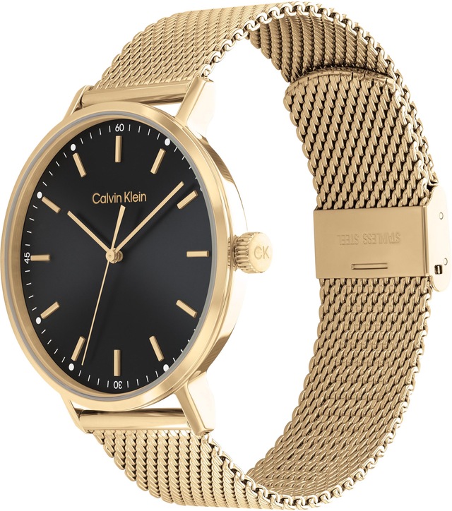 Calvin Klein Quarzuhr »MODERN« Armbanduhr, Herrenuhr, Mineralglas, Edelstahlarmband, analog