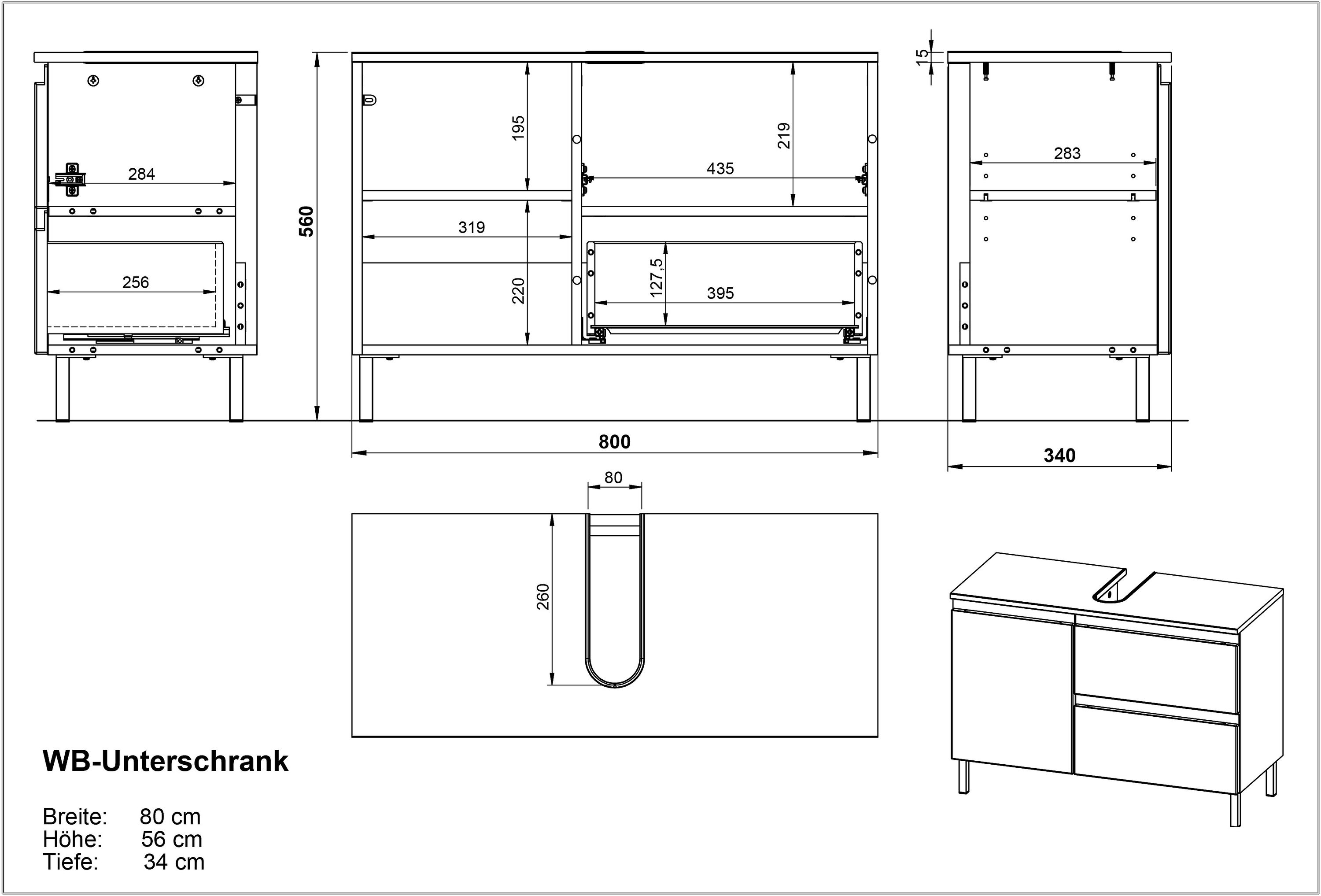 Waschbeckenunterschrank