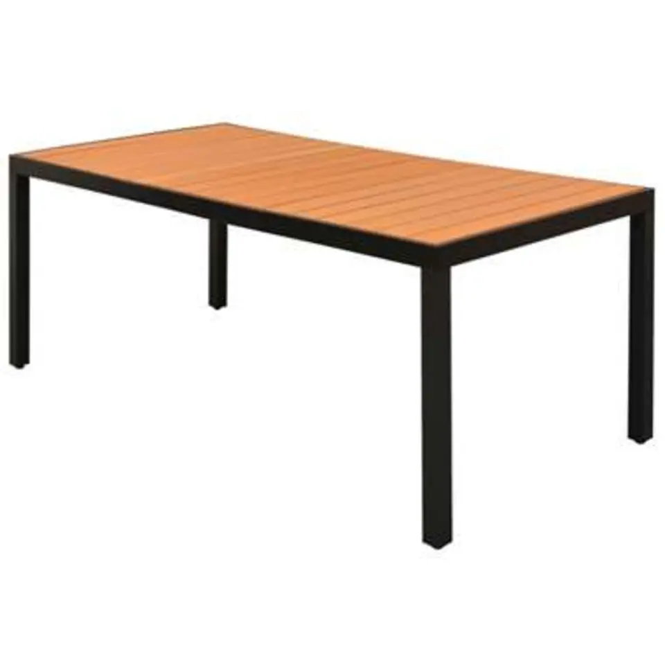 vidaXL - Tuintafel - Bruin - WPC - 185 x 90 cm