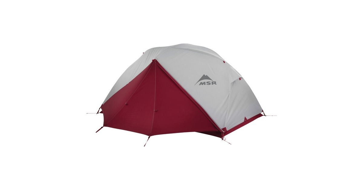 MSRElixir 2 Backpacking Tent  (Lichtgrijs/rood)