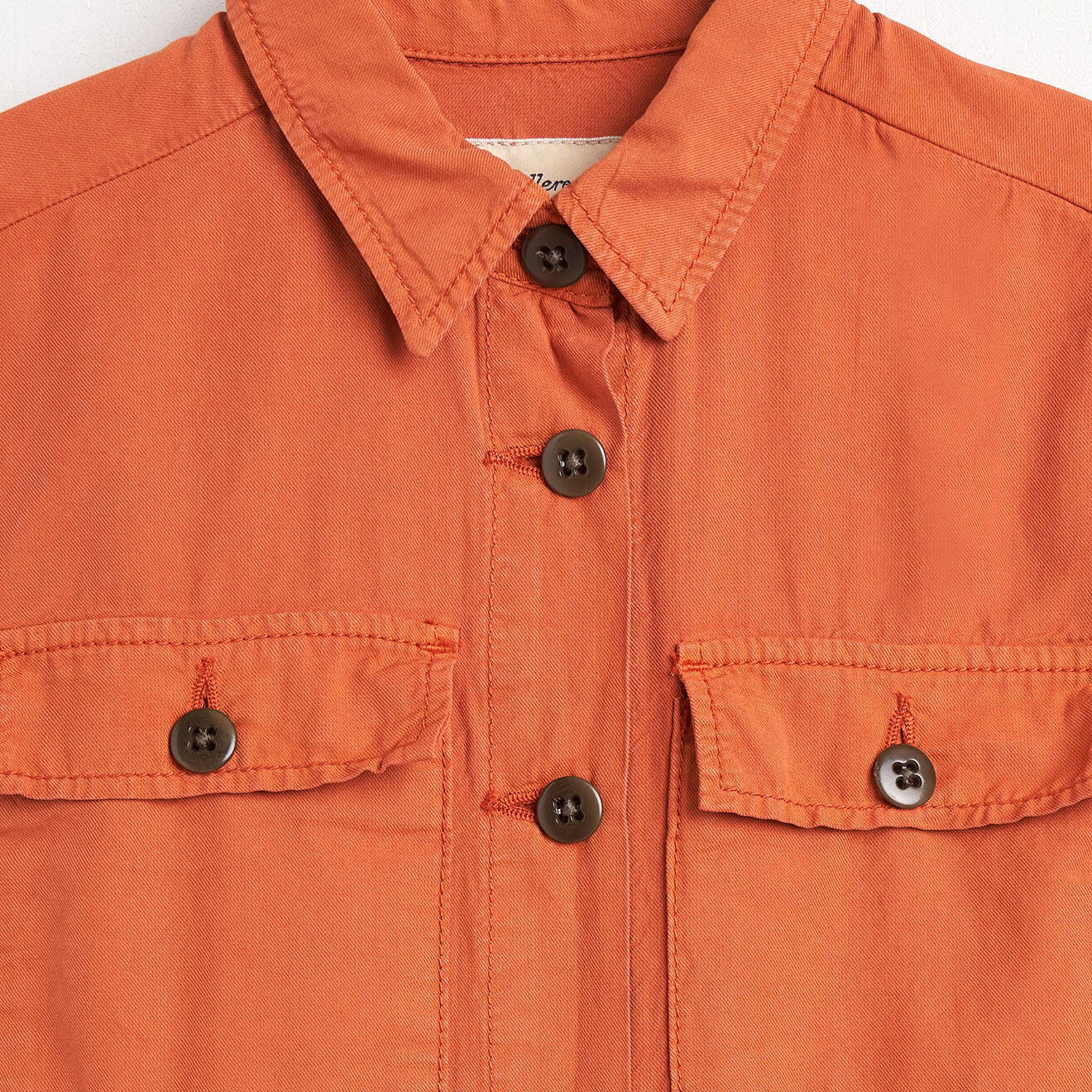 Bellerose Combinaison Parole en Coton mélangé sans manches orange rouille
