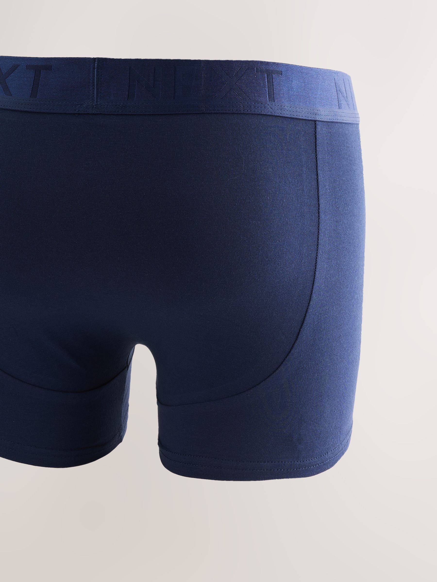 Blauw/groen/grijs - Katoenrijke trunk boxershorts verpakking van 10