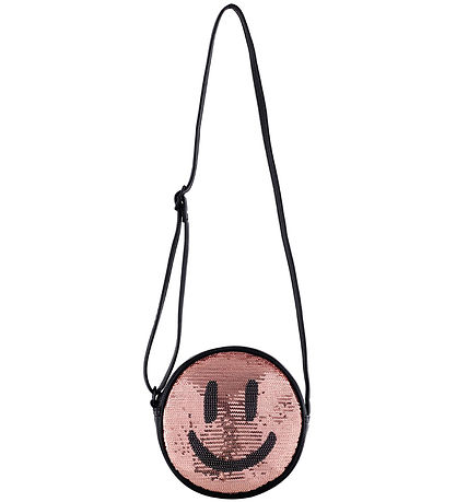 Molo Umhängetasche - Glitter Smile Bag - Schwarz/Rosa