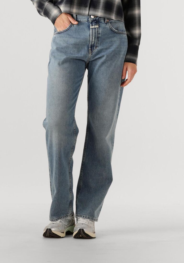 lichtblauwe closed straight leg jeans jonta