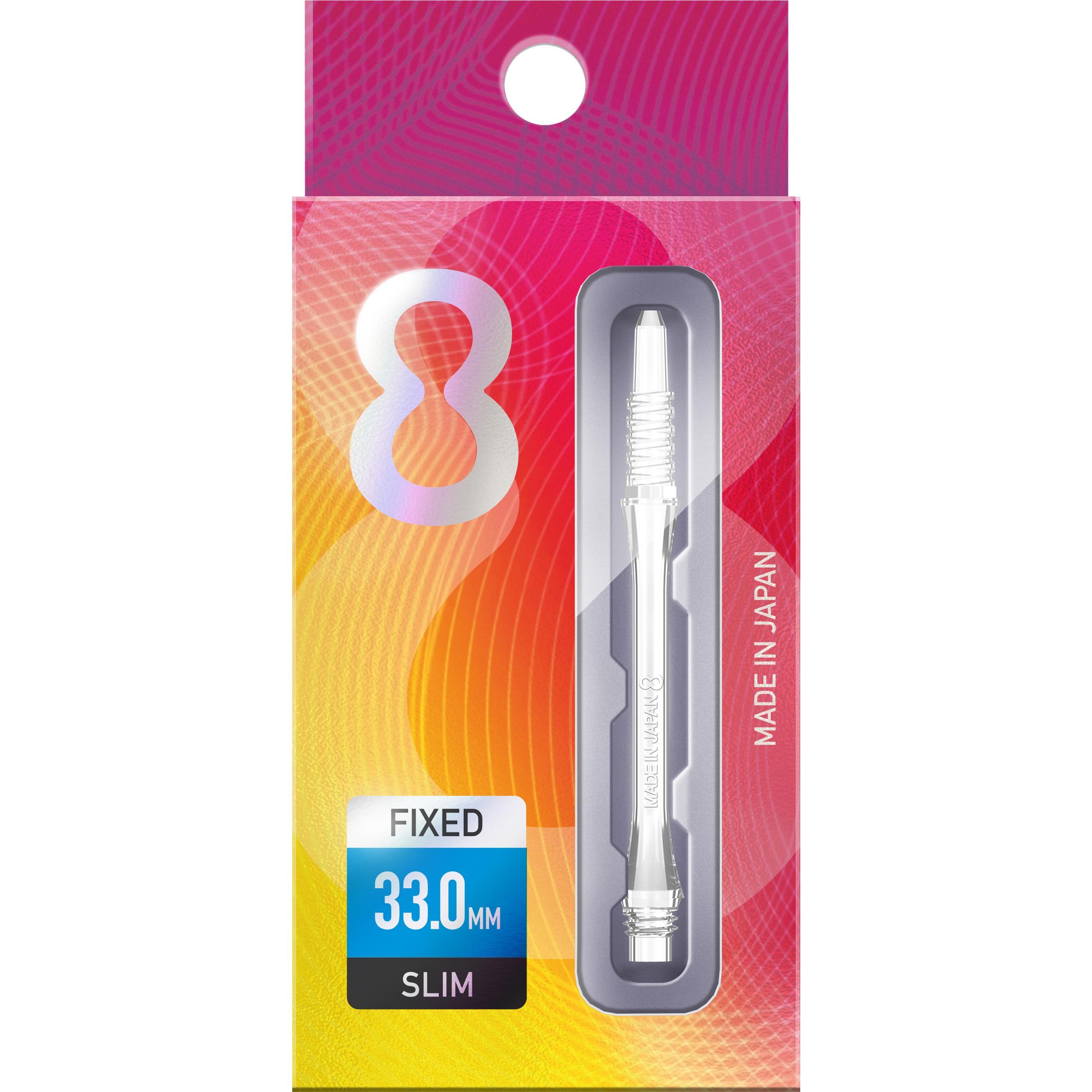 8 Flight - Slim Fixed Shaft - Transparent