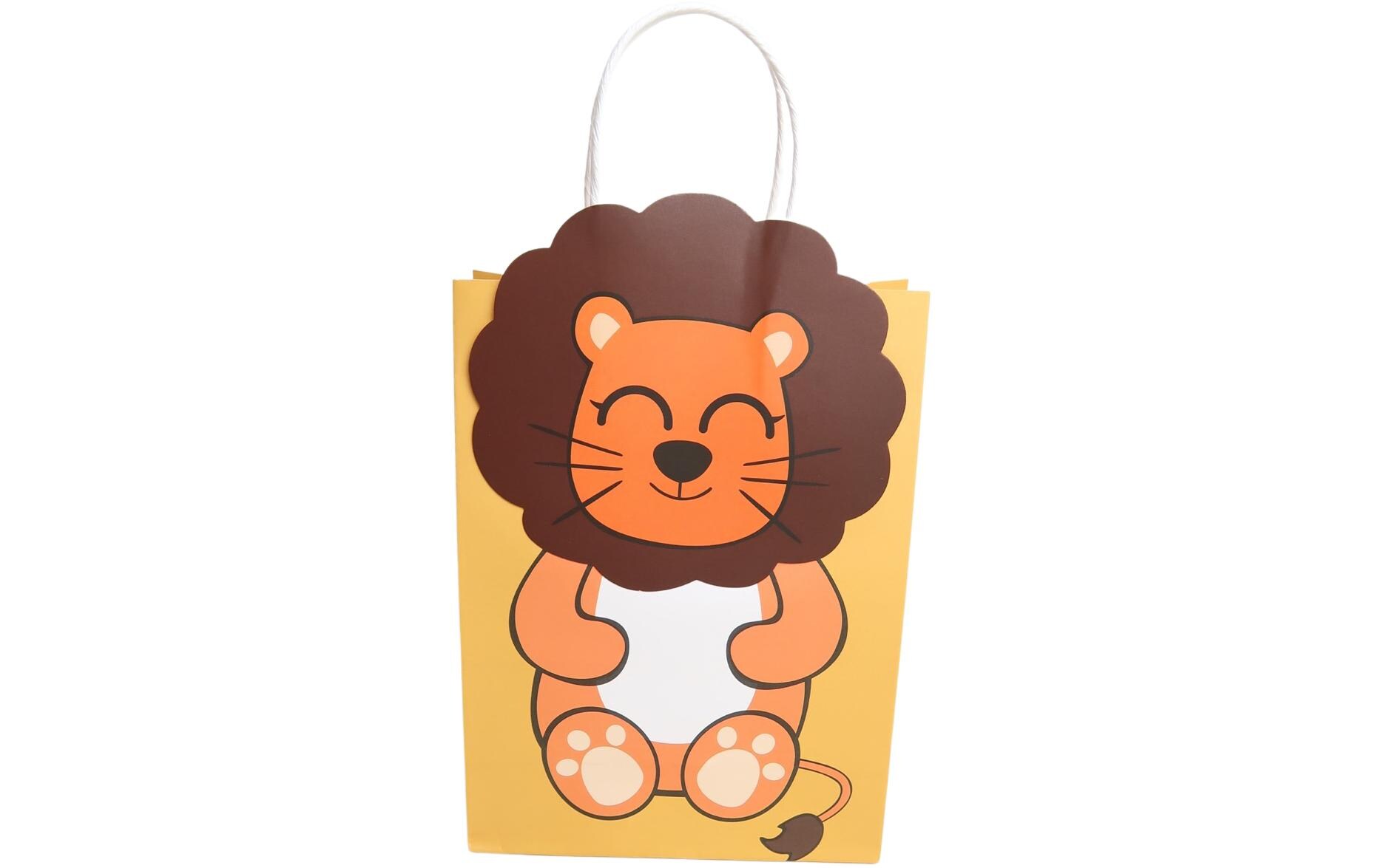 Geschenktasche 6 Stück, TierePapiertüten Set