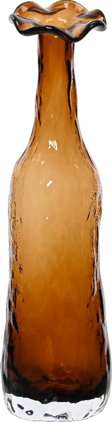 Decoris vaas Syrup bruin D 9,5 H 33 cm