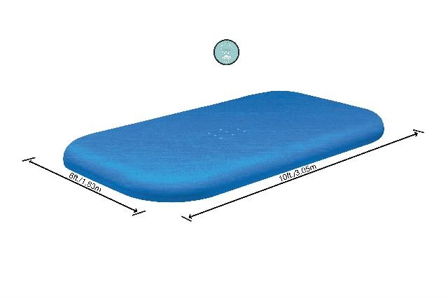 Bestway Cover familiezwembad Rechthoek 305