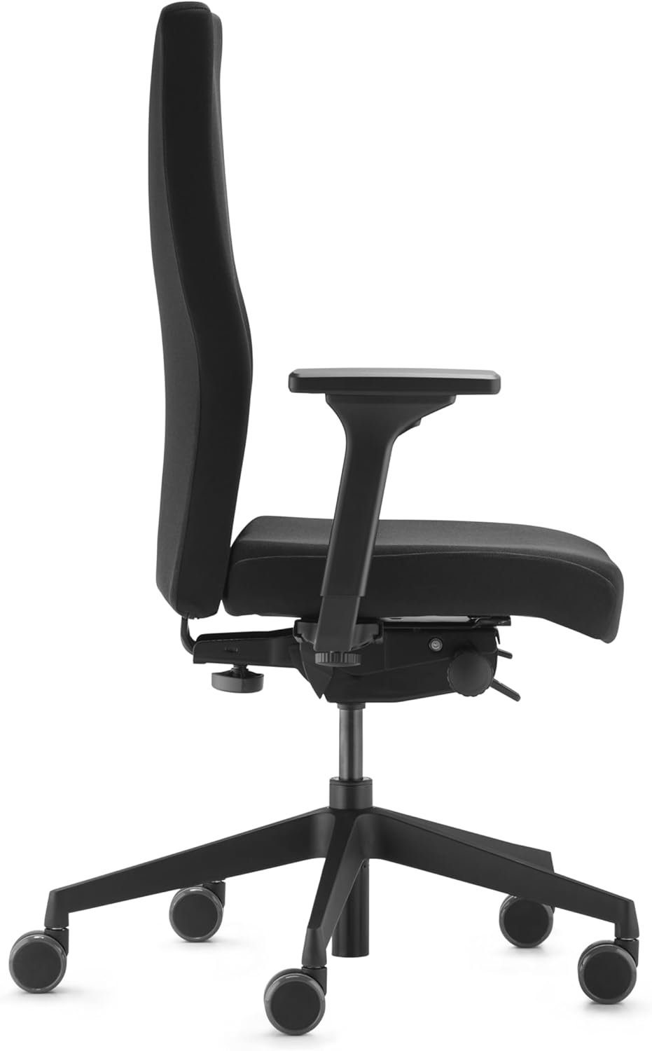 Trendoffice to-Strike Comfort pro sk 9248, Testsieger Stiftung Warentest, ergonomischer Bürostuhl mit 4D-Armlehnen, höhenverstellbare Rückenlehne, by Dauphin (schwarz)