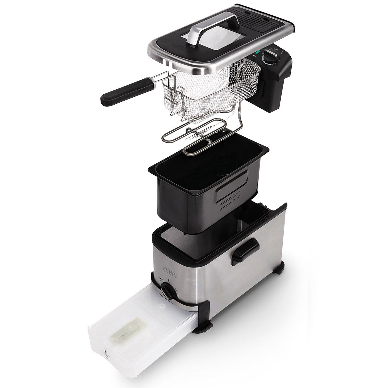 Kitchencook Friteuse acier - 3, 5 L
