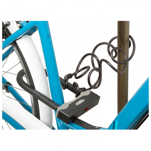 M-Wave - Bügelschloss mit Spiralgabel B & S - Antivol vélo