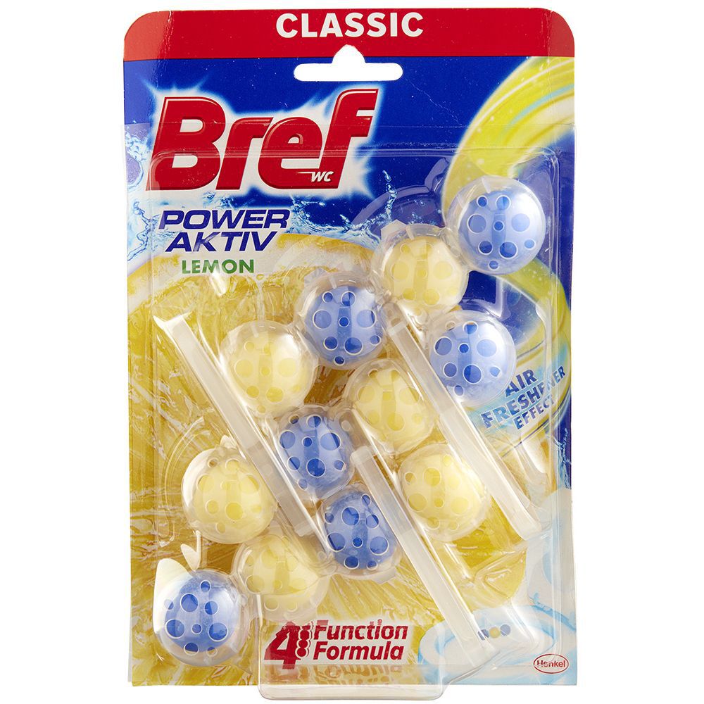 Bloc WC Bref Power Activ Citron 3x50 g