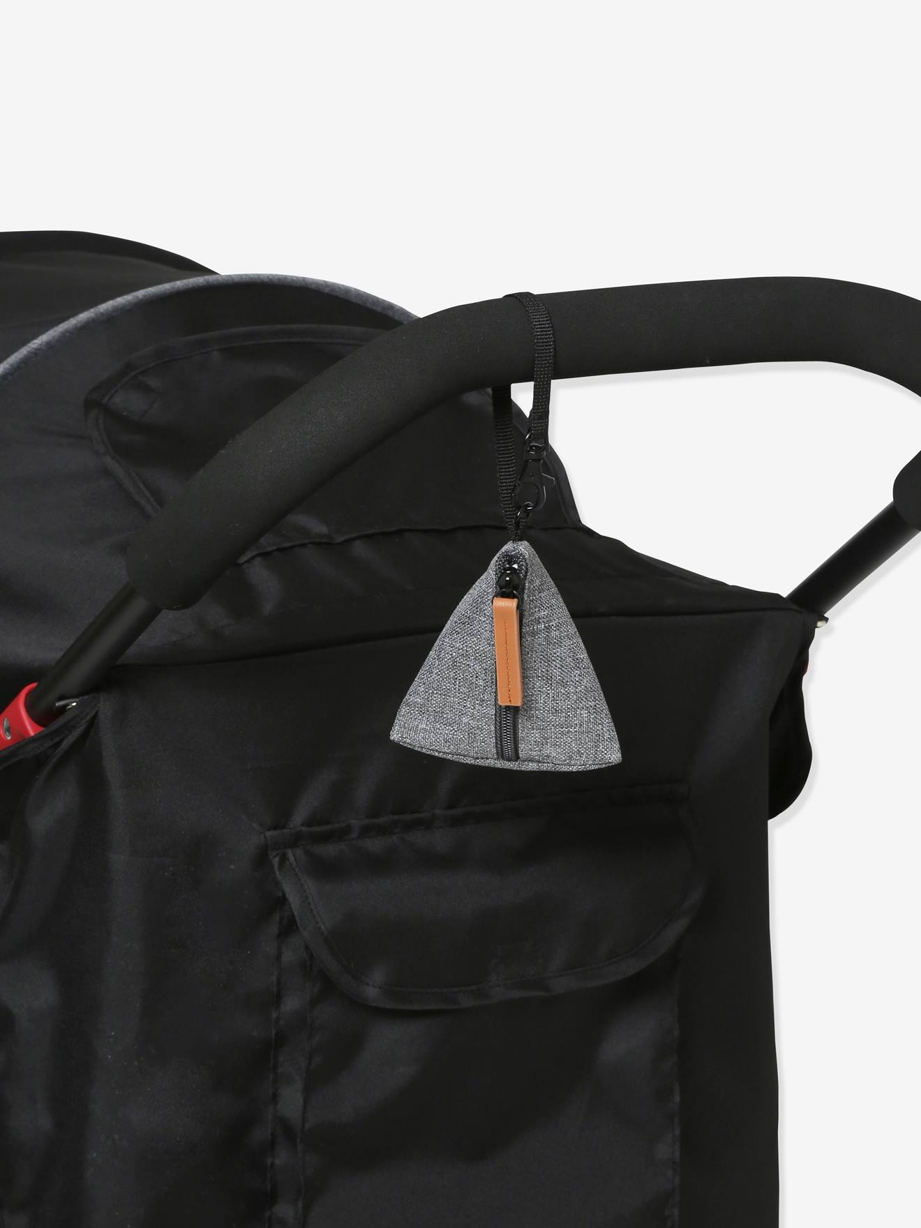 bolsa para chupeta cinza mesclado médio