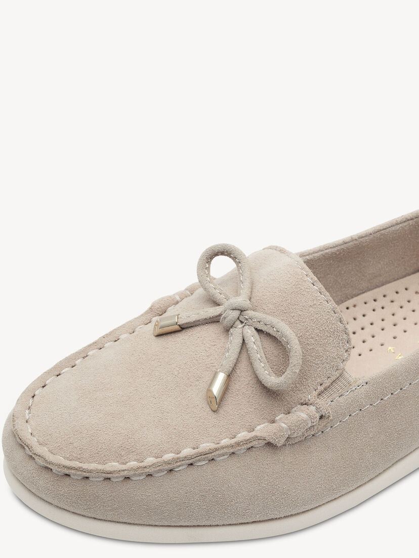 Leren Instappers - beige