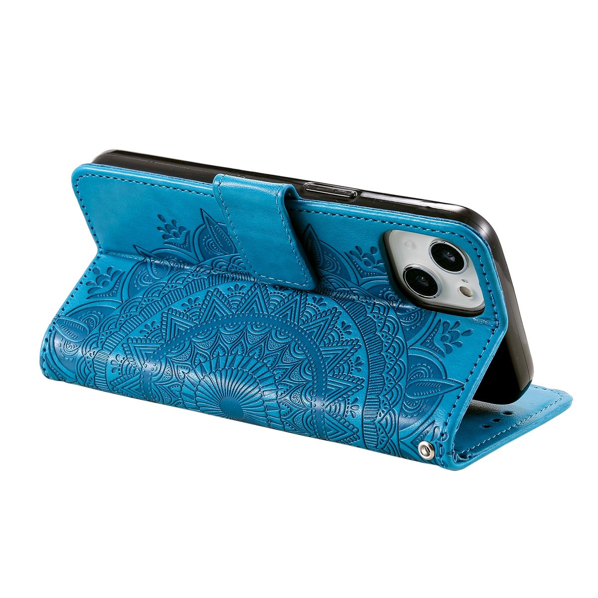 Schutz Handy Hülle für Apple iPhone 15 Plus Case Cover Klapp Tasche Wallet Etuis