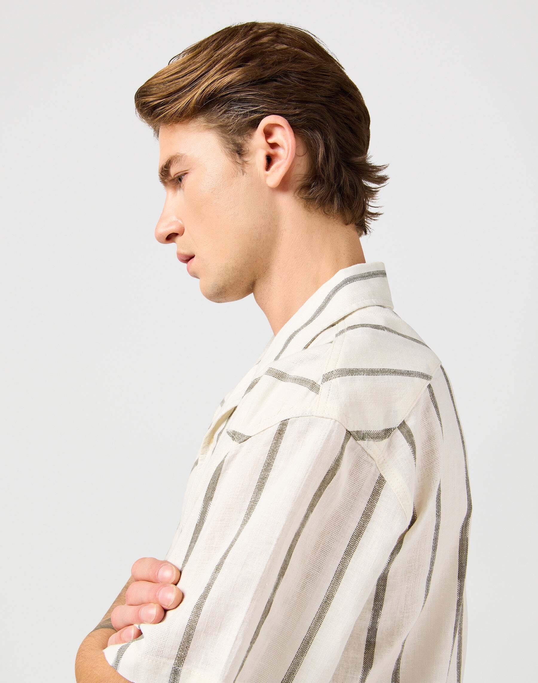 Wrangler Leinenhemd »WRANGLER Leinenhemd Ss W Resort Shirt«