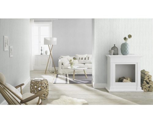 Vliesbehang 252743 Bambino XIX strepen blauw