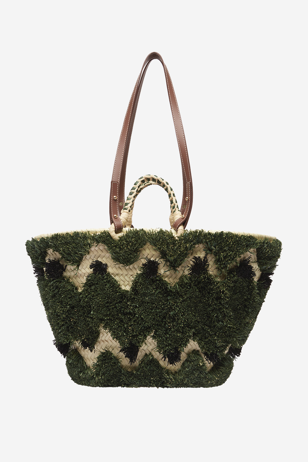 Geo tufted maxi basket