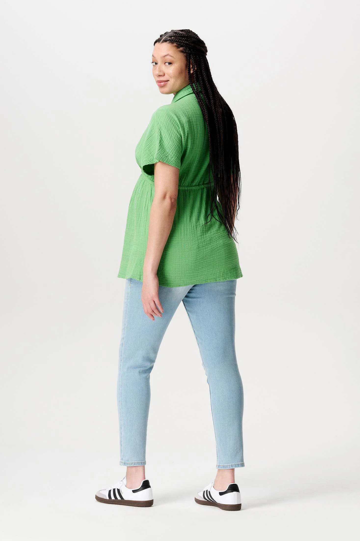 Noppies zwangerschaps- en voedingsblouse Jarra groen