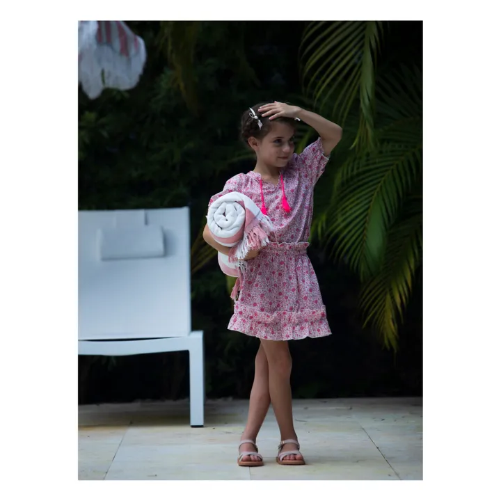 Petite Lucette Jupe Coton Bio Juju | Rose