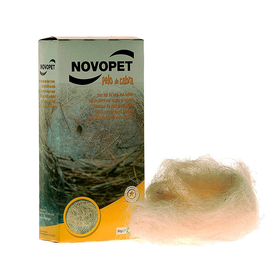 Pelo de cabra Novopet para ninhos de pássaros