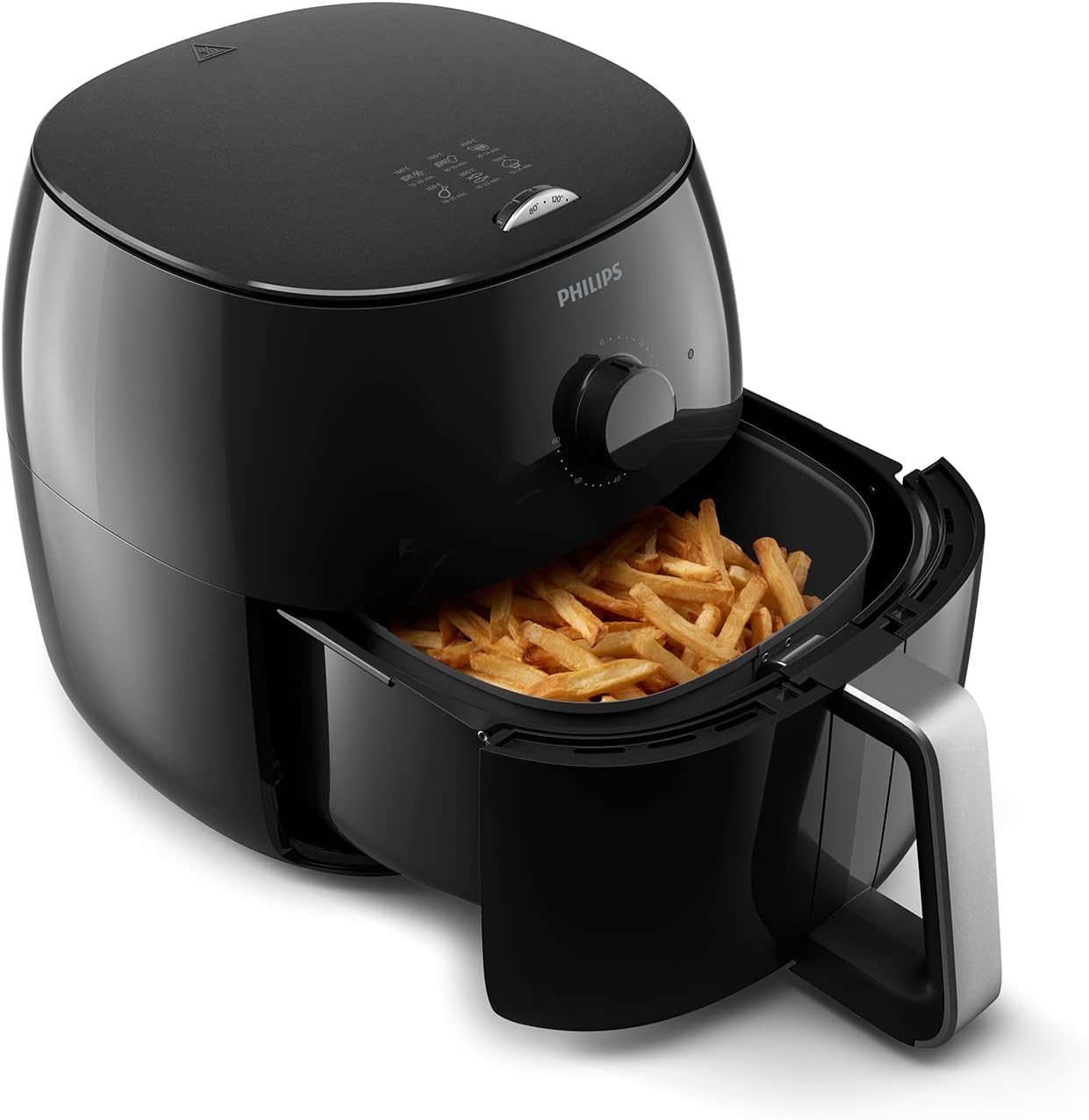 Philips Premium Airfryer XXL - 7.3 L, Friteuse Sans Huile, Technologie Rapid Air et Élimine Graisses, Séparateur Inclus, HomeID-App Recipes (HD9762/90)