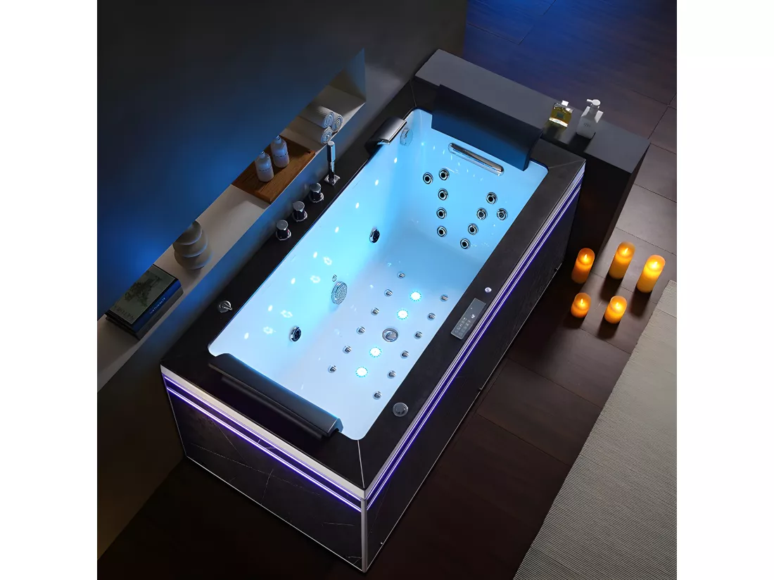 Baignoire balneo Thérapeutique ALTESS BLACK170 2 places ARCHIPEL® - 170x86