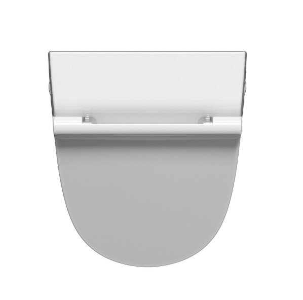 Sapho Sand urinoir met deksel 31x65cm glans wit