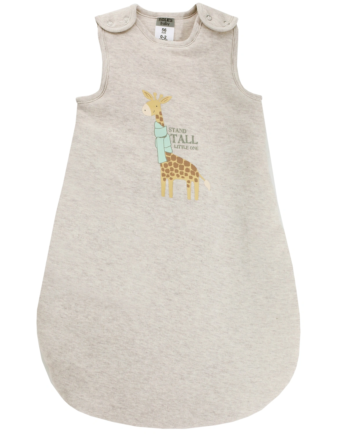 Schlafsack LITTLE GIRAFFE ärmellos in hellbraun