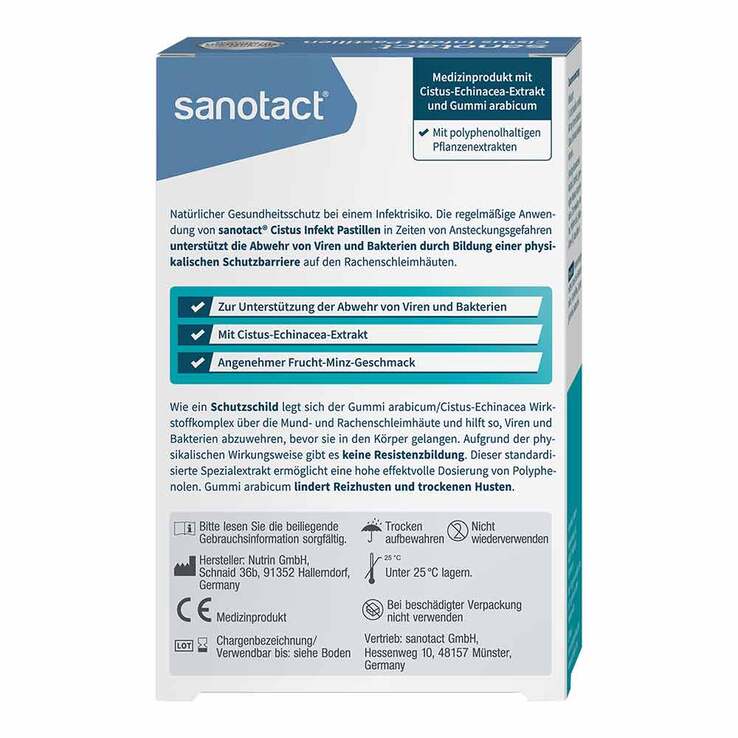 sanotact®Cistus Infekt Pastillen , 30 St
