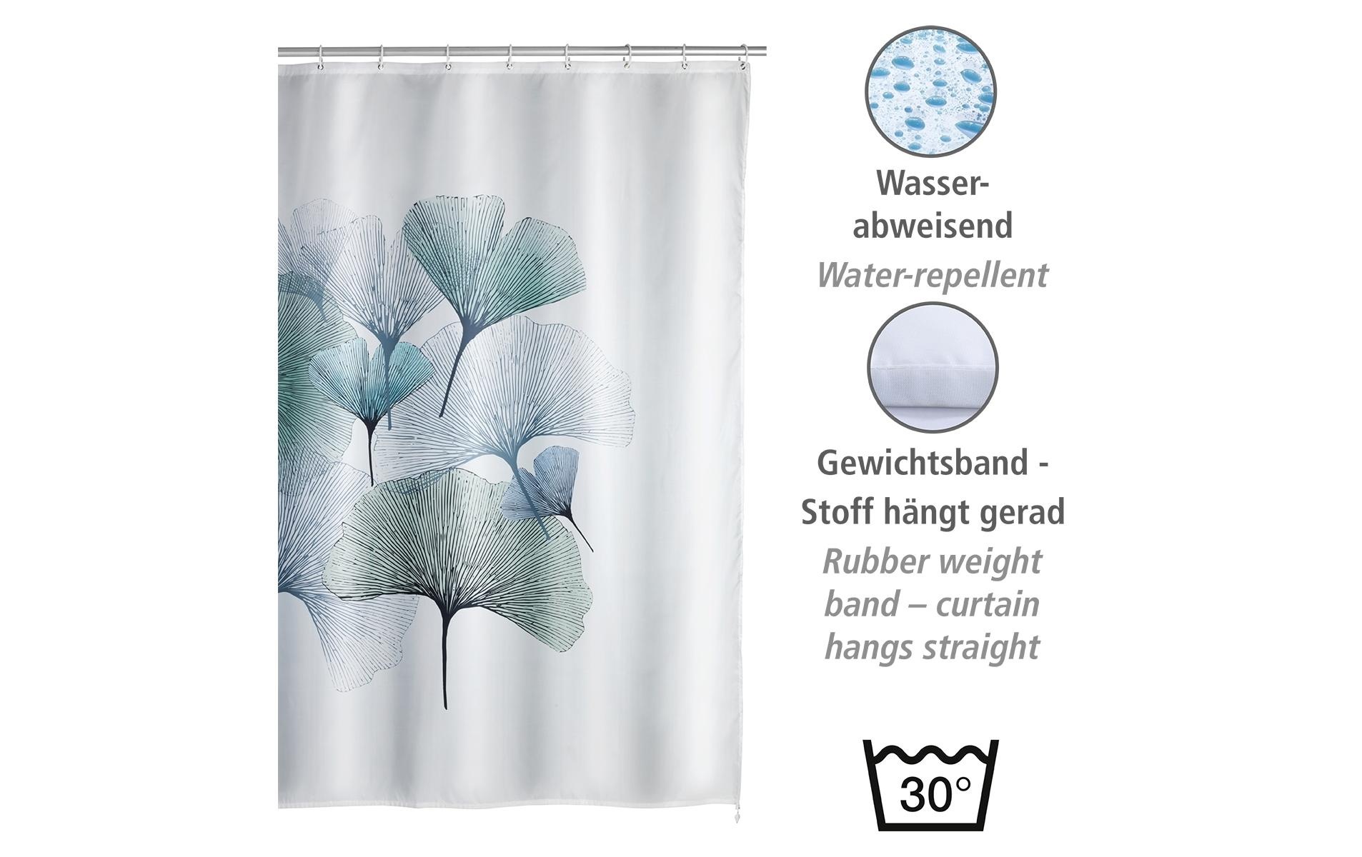 WENKO Duschvorhang »Ginkgo Anti-Schimmel« Breite 180 cm