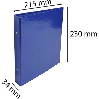 Exacompta Iderama - Classeur 2 anneaux - Dos 25 mm - 17 x 22 cm - bleu foncé
