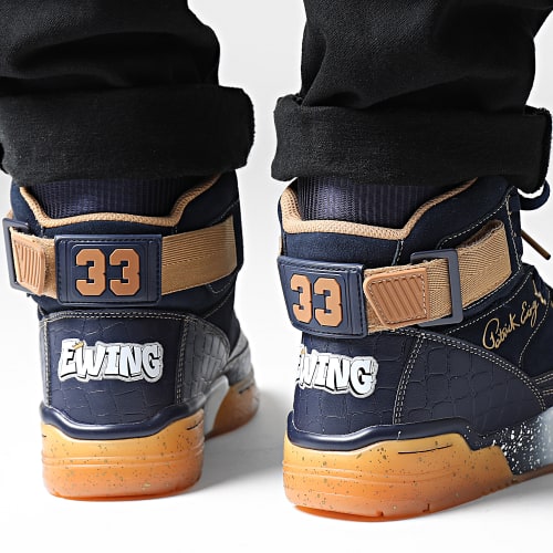 Baskets 33 Hi X Where Brooklyn At 1BM02090 Navy Gold